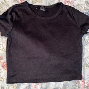 Black Crop top